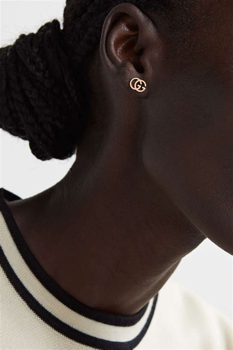 gucci rose gold bamboo earrings|Gucci embroidered earrings.